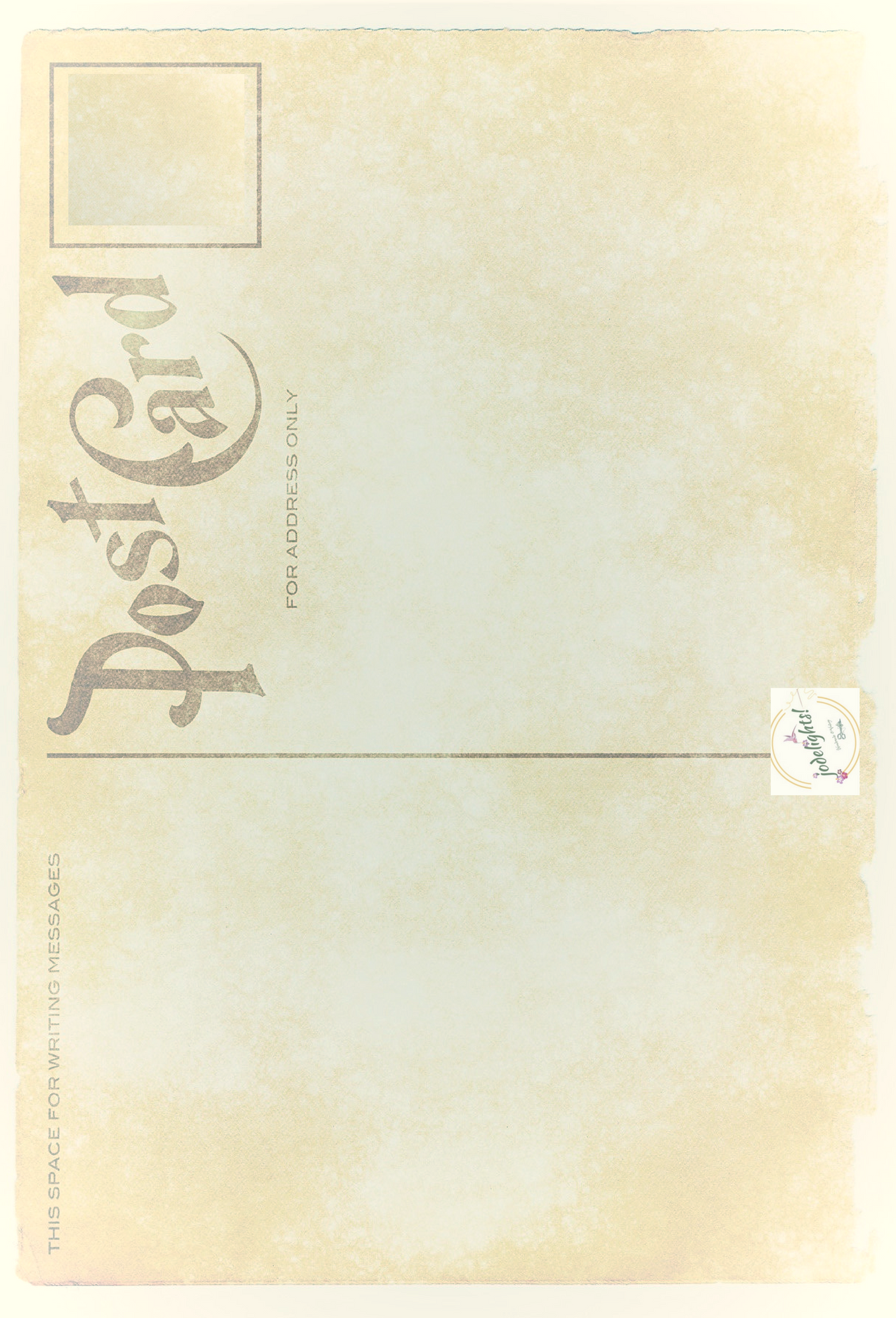 Girls Whispering Secrets Postcard with envelope