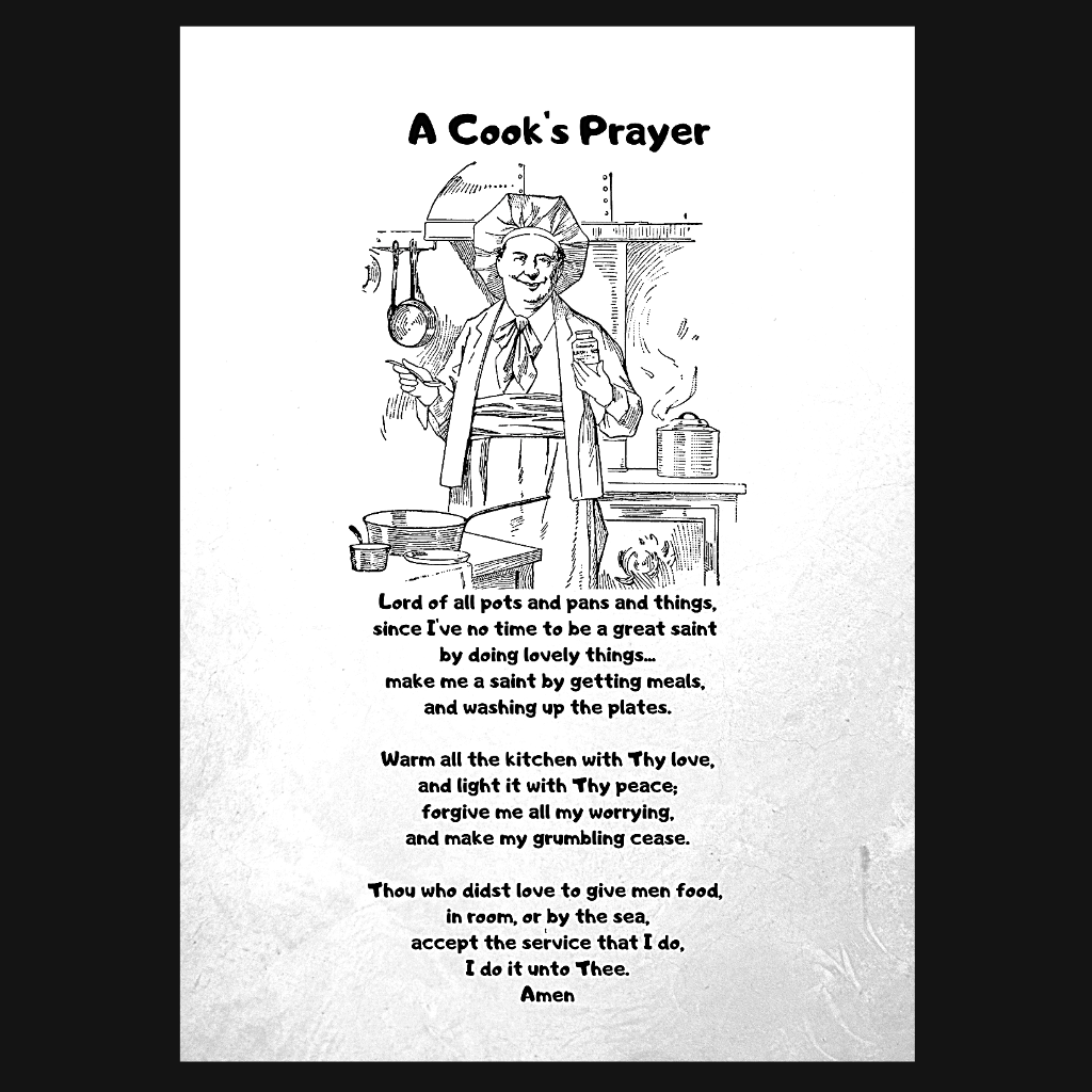 A Cook's Prayer Wall Art