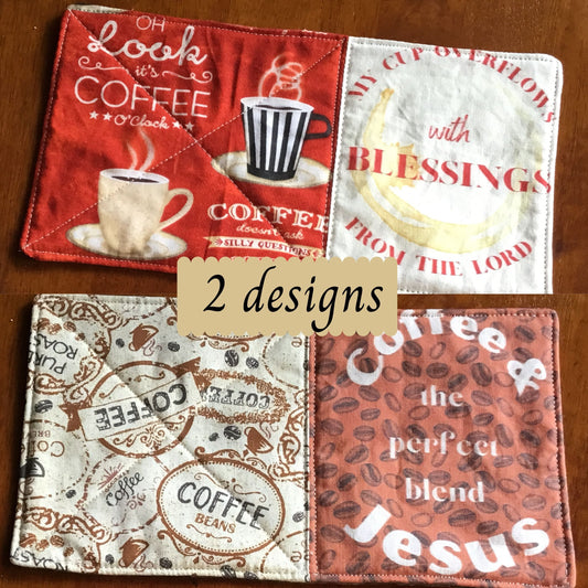 Coffee N Jesus Mug Rugs