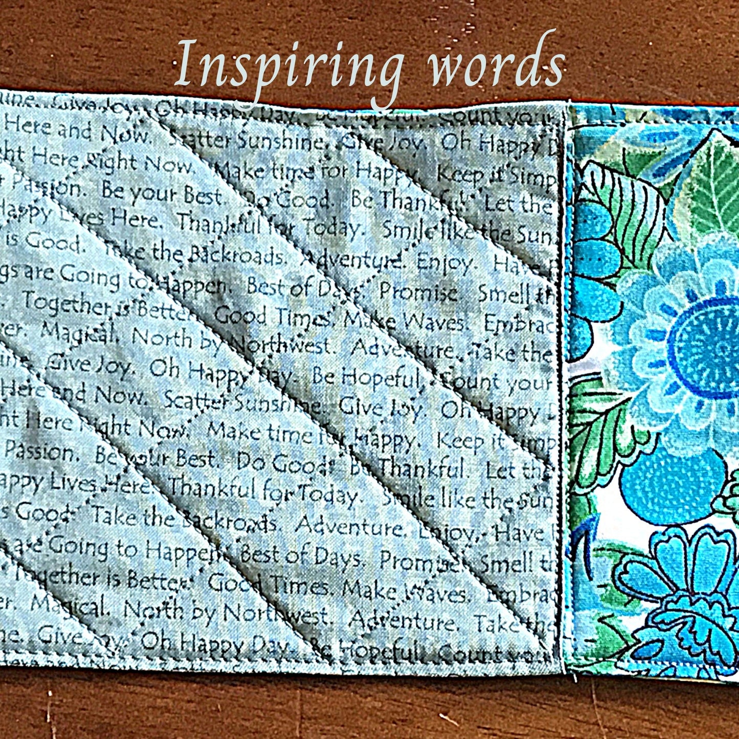 Encouraging Words Mug Rug