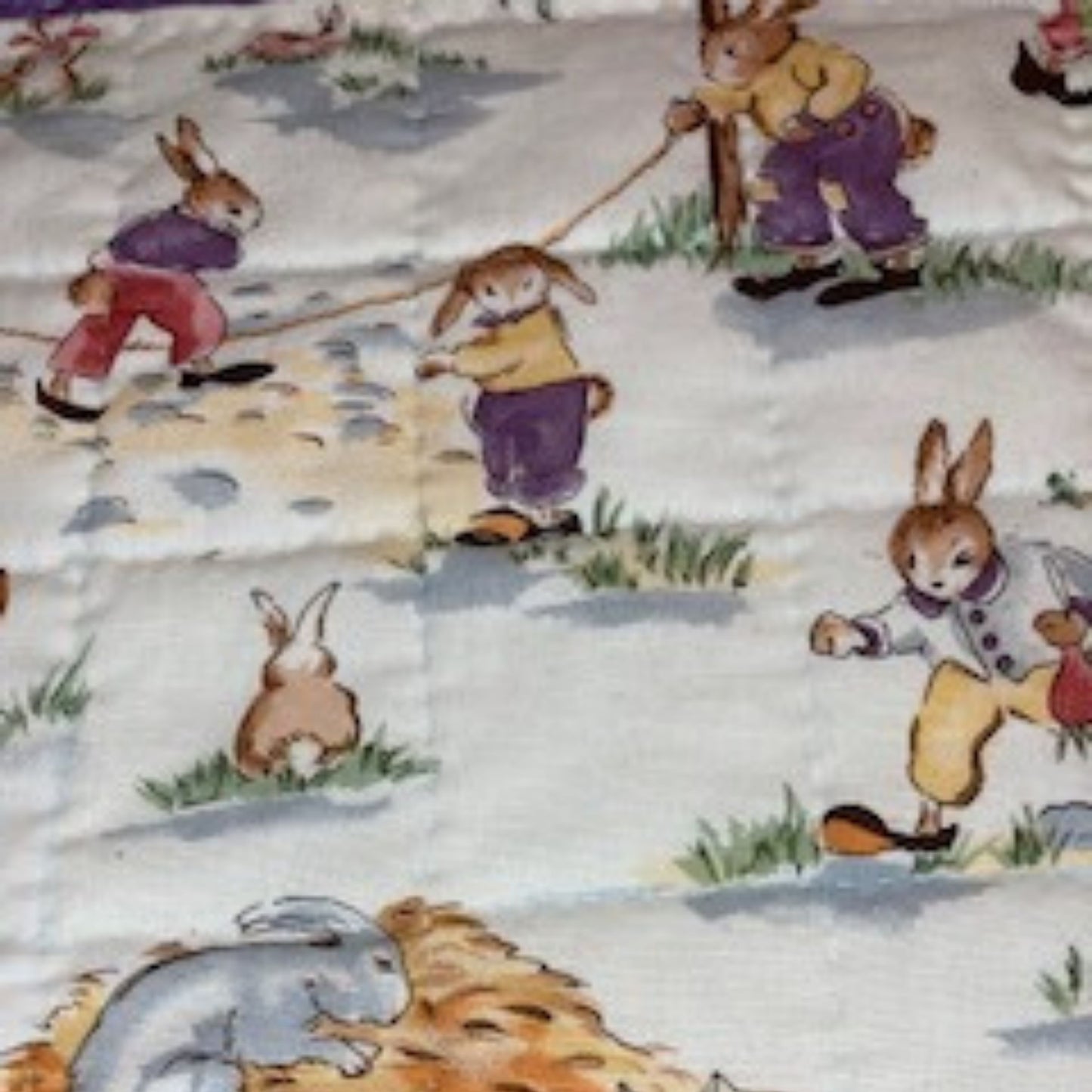 Spring Bunnies Quilted Table Runner