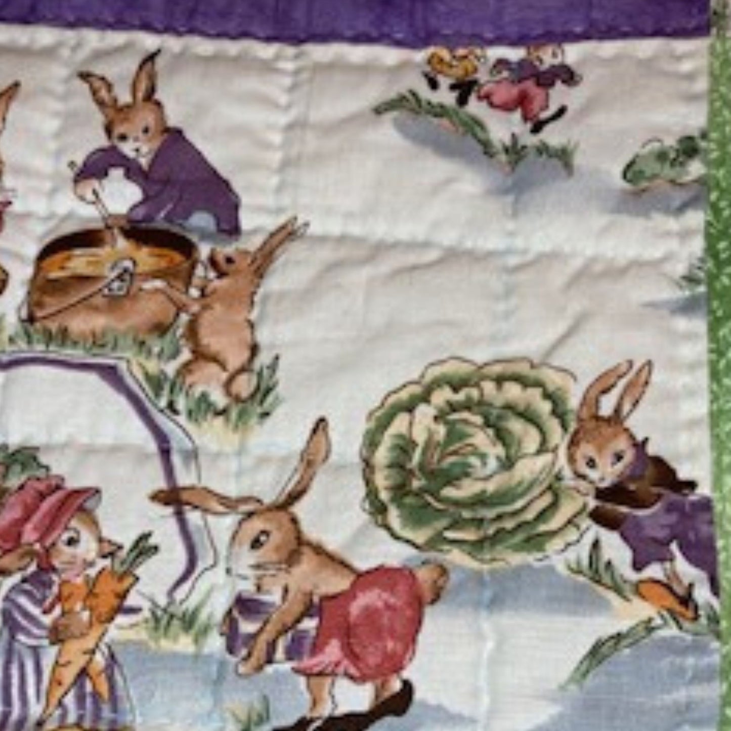 Spring Bunnies Quilted Table Runner