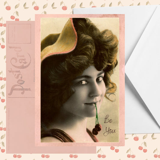 Be You Postcard with envelope