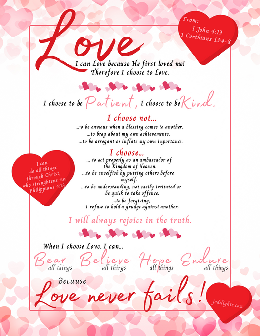 I Choose Love Decree