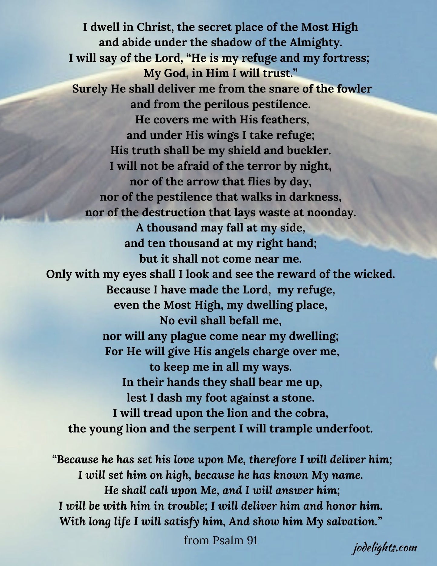 Psalm 91 Protection Decree