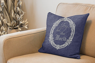 Joy to the World 16 x 16 Throw Pillow